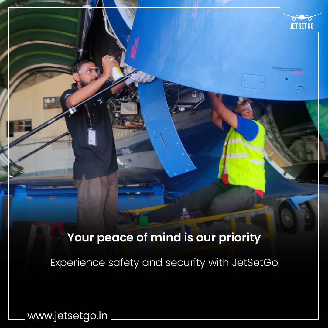 JetSetGoIndia's tweet photo. At JetSetGo, your safety and peace of mind are our top priorities. Our dedicated team works tirelessly to ensure every flight is secure and every journey is smooth.
#JetSetGo #AviationSafety #FlyWithConfidence #Privateaviation #Privatejets #maintenanceteam #jetsetters https://t.co/812F1nFuNO