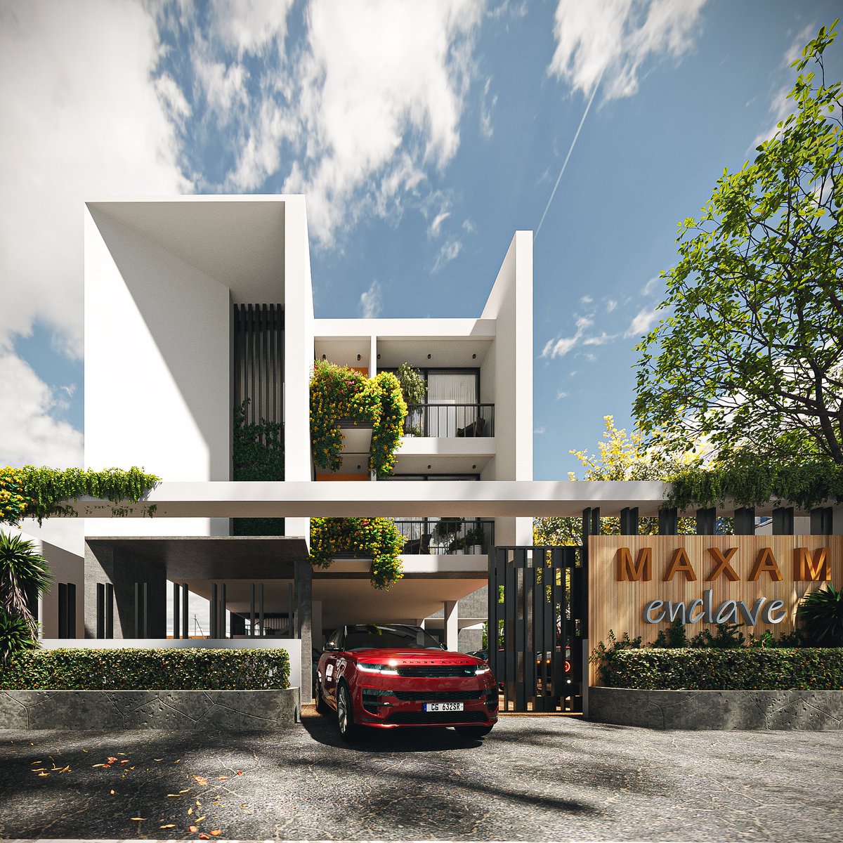 SquareSlope's tweet photo. SquareSlope's latest design that is transforming the Koforidua landscape with this 1 and 2 bedroom apartment design. #squareslope #archviz #3dsmaxcorona #architecturaldesign https://t.co/gahZn6HpYs