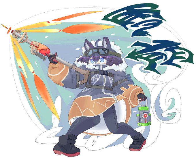 【新作】雪崩避けの仕事中のクーシャちゃん 