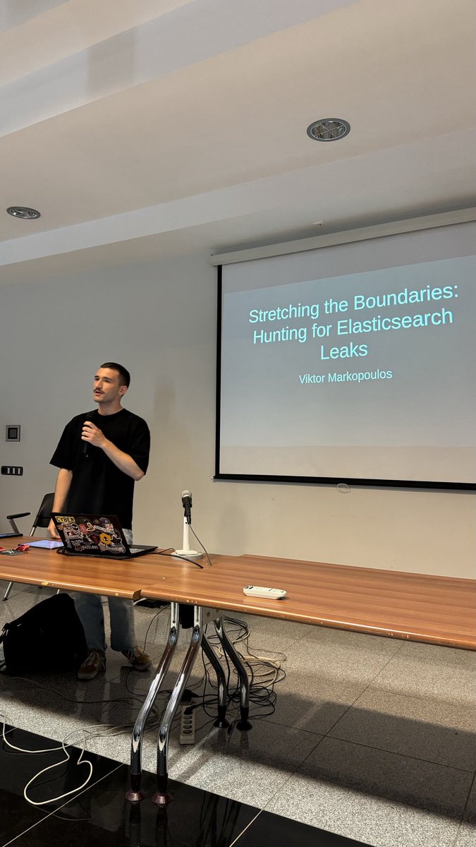 And he’s on! 
⁦<a href="/bitcrack_cyber/">Bitcrack Cyber Security</a>⁩ ⁦<a href="/vict0ni/">Viktor</a>⁩ ⁦<a href="/BSidesAth/">Security BSides Athens</a>⁩