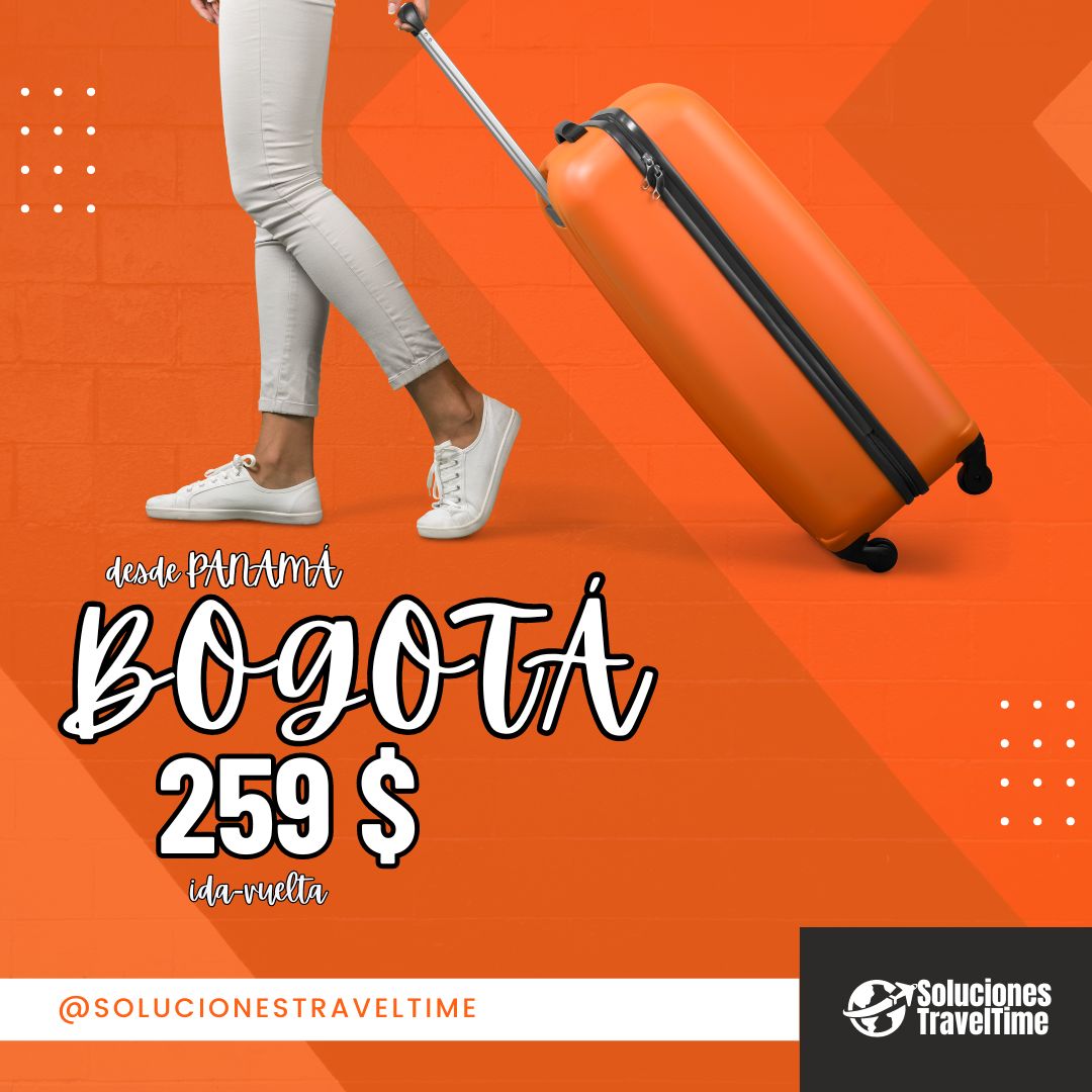 TravelTimeVzla's tweet photo. 📷ÚLTIMOS CUPOS DISPONIBLE 😳📷Compra tus boletos hacia Bogotá y aprovecha este súper precio. Ida y vuelta , Escala #tocumen ,con equipaje Bodega 📷📷
.
#SENIAT  #Conmebol #VinotintoSoy #CopaAmerica2024 https://t.co/d6tQ7gGKqk
