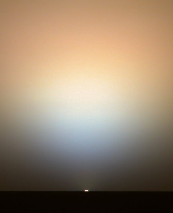 Sunrise on Mars, taken by NASA's Opportunity rover