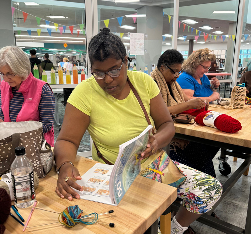 cobblibrary's tweet image. Crocheting for Adults meets at 2 pm Saturdays in the #SwitzerLibrary #Makerspace. Free and no registration is required. All crochet skill levels are welcome. All materials are provided. For information, call 770-528-2320.