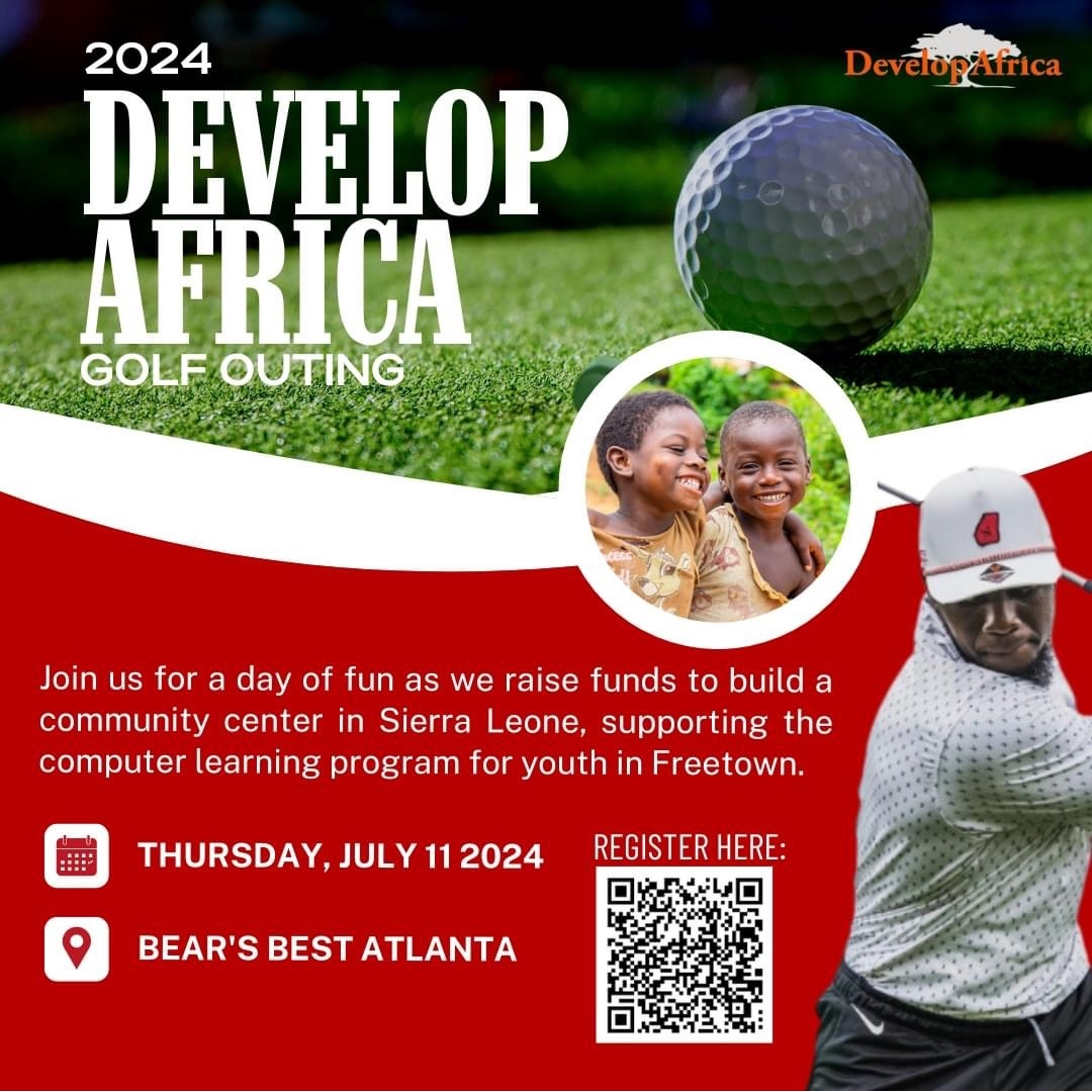 developafrica's tweet photo. Join Mohamed Sanu for a swing of hope!  We're raising funds to build a community center in Sierra Leone, supporting the computer learning program for youth in Freetown. Event details can be found here: https://t.co/lgAmn78ogC  #DevelopAfrica #GolfForACause #MohamedSanu https://t.co/uOAteBPSuG