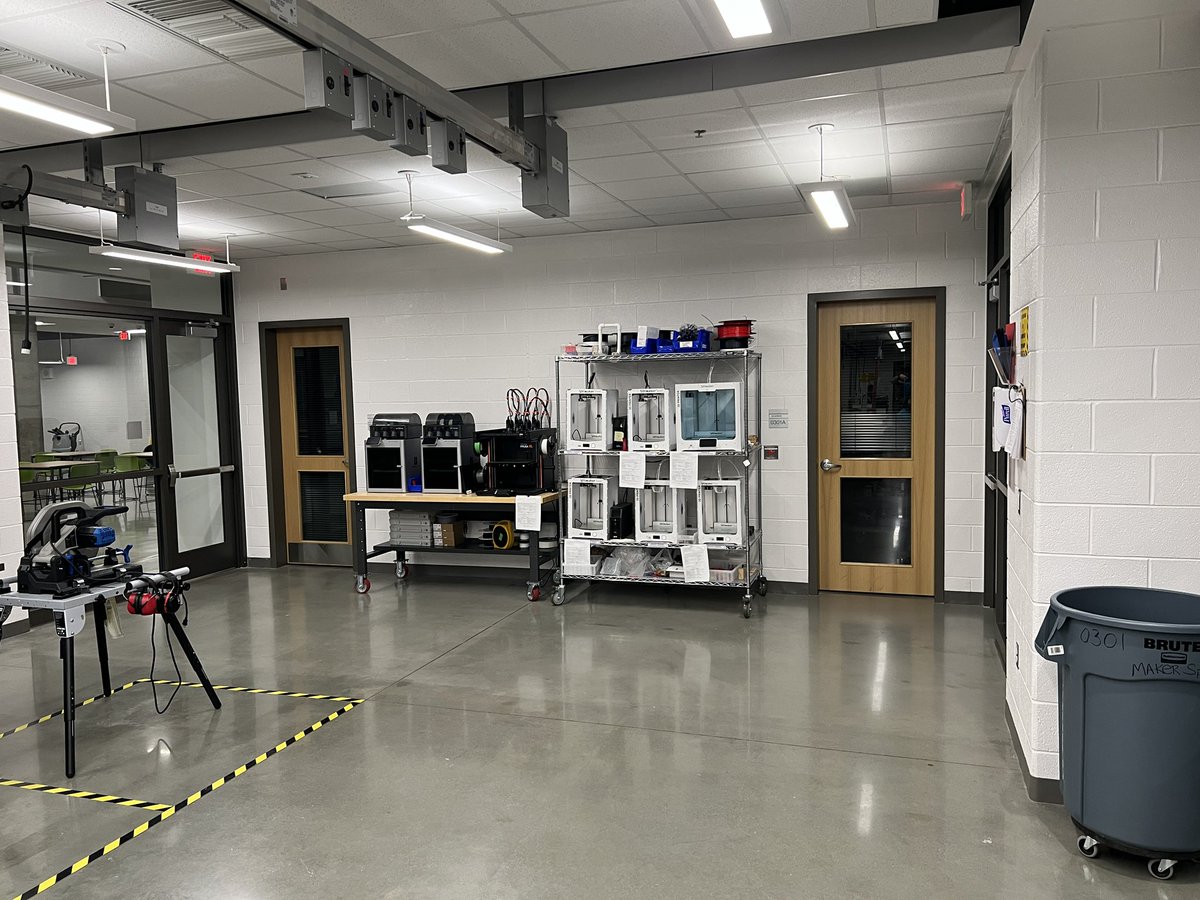 Full week of robotics summer camp and then a 6 hour rush of cleaning and maintenance. (The storage rooms are a disaster &amp; need a deep clean.) Let the 3.5 weeks of summer begin! #makerspace