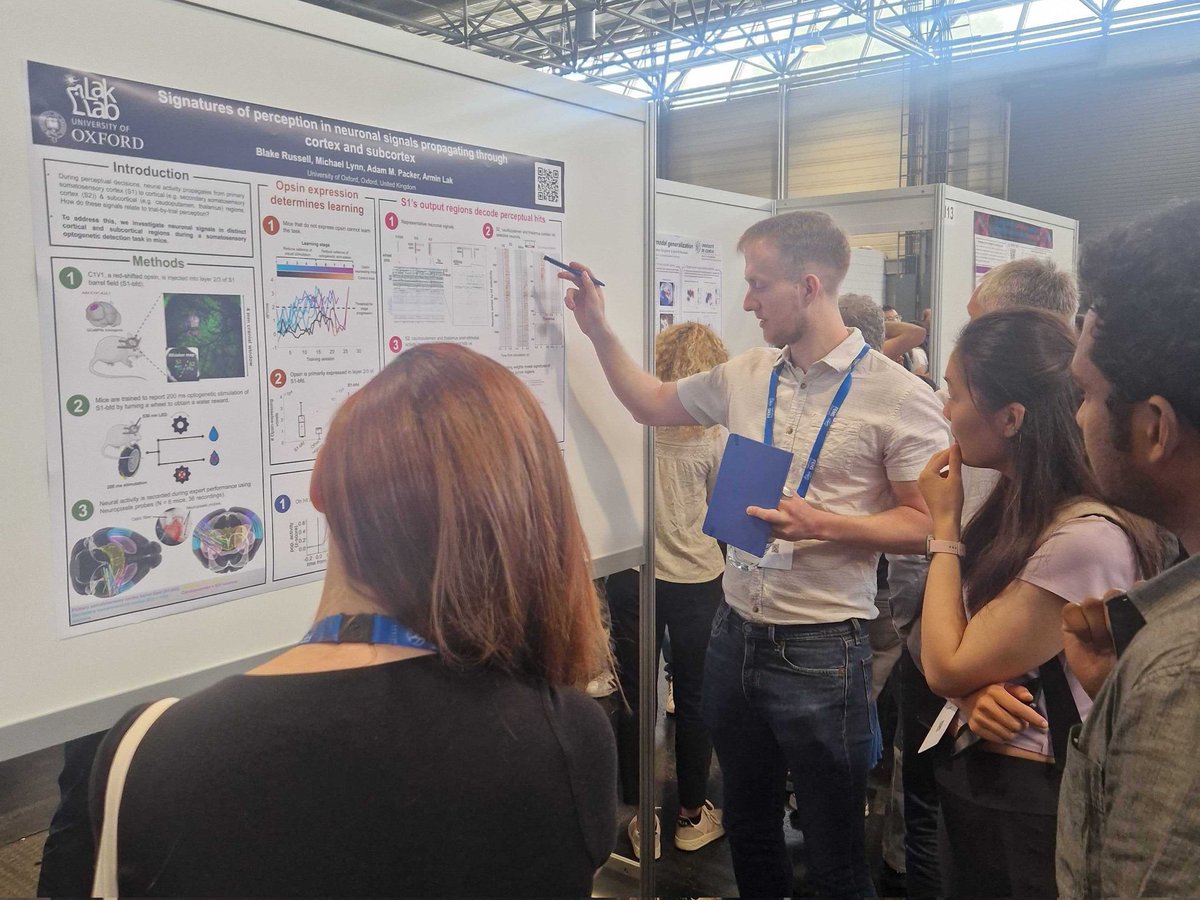 With #FENS2024 coming to an end, I want to say thank you to everyone that came to see my poster! There were so many great questions and useful bits of feedback. I'm excited to dive into them when I get back to Oxford, so stay tuned for what happens next with the project!