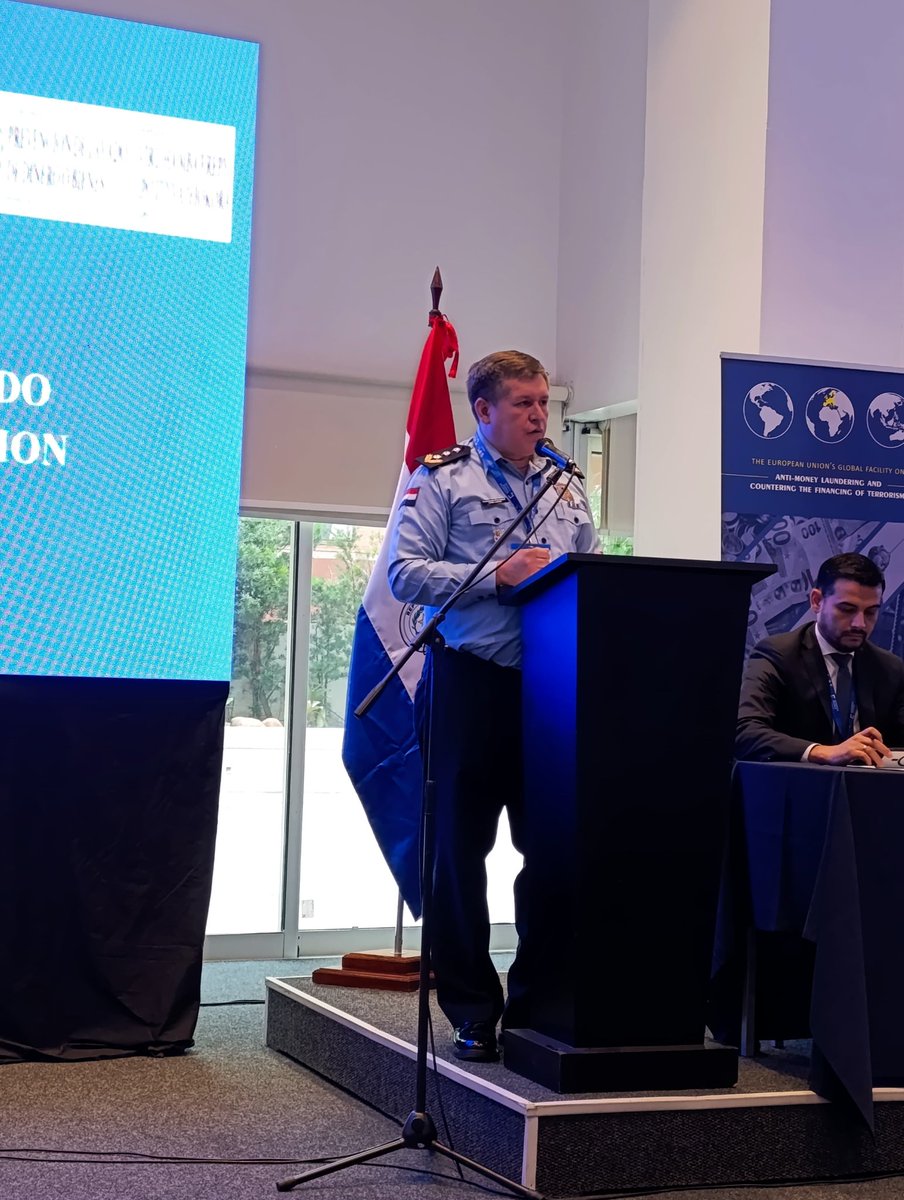 ReportePy's tweet photo. La Policía Nacional participa de la Mesa interinstitucional para el análisis y fortalecimiento en la lucha contra el lavado de activos y la financiación del terrorismo. Conforman la Mesa la Corte Suprema de Justicia, el Ministerio Público, la Policía Nacional, la SENABICO. https://t.co/ha7C04ioCb