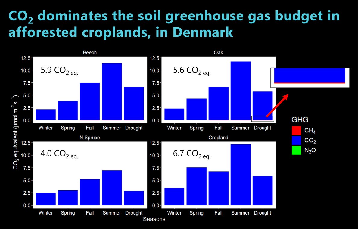 Karelle Rheault (@karellerheault) on Twitter photo "Higher soil methane oxidation rates in broadleaf plantations 🌳 do not compensate for the larger CO2 emissions found in the soil of these forests, compared to a cropland 🌾 and a conifer plantation 🌲"
#IUFRO2024 <a href="/SilvaNova_NNF/">Silva Nova</a> "Higher soil methane oxidation rates in broadleaf plantations 🌳 do not compensate for the larger CO2 emissions found in the soil of these forests, compared to a cropland 🌾 and a conifer plantation 🌲"
#IUFRO2024 <a href="/SilvaNova_NNF/">Silva Nova</a>