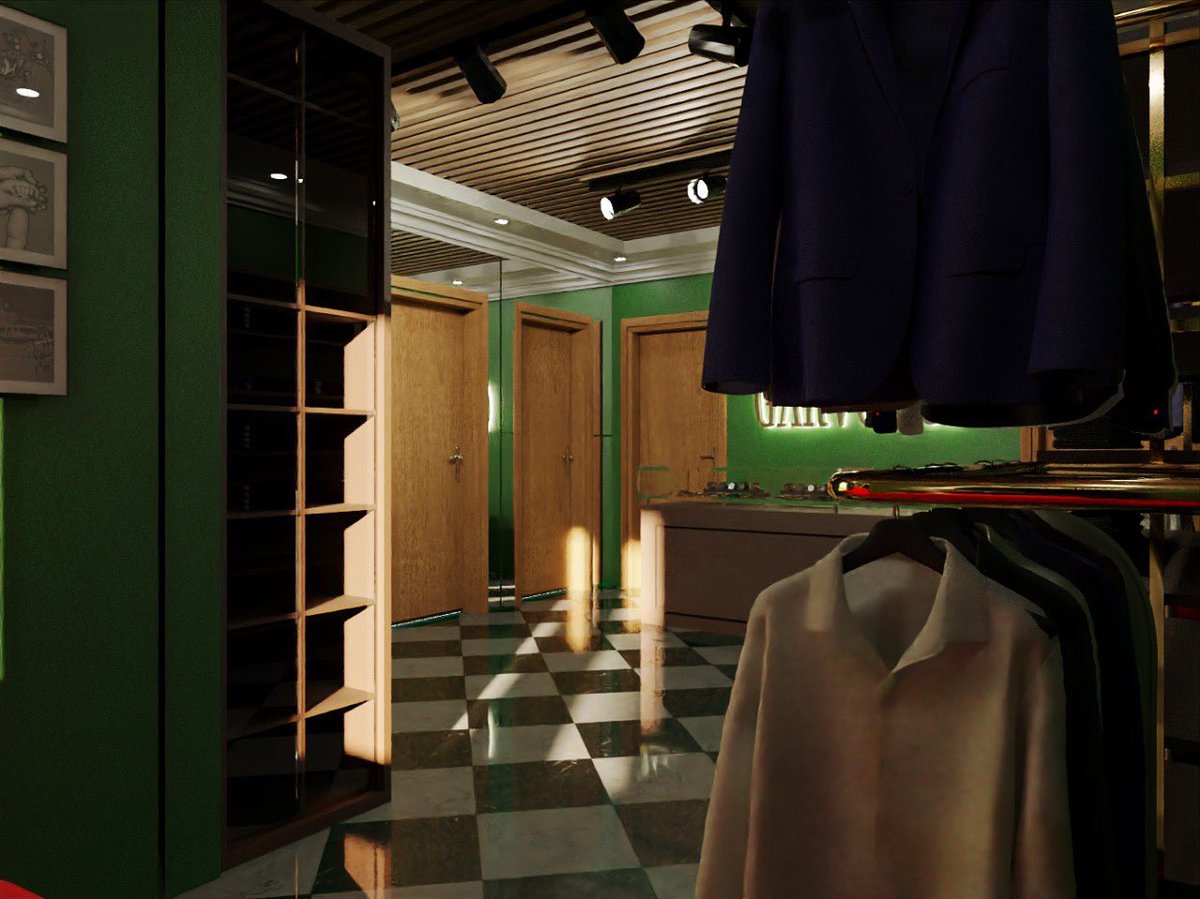 uzowuihe_onyeka's tweet photo. Remodeled a tailor’s showroom and brought it to optimum performance, while trying to manage the small space 

3DSMAX | CORONA https://t.co/Rkb8M9HPny