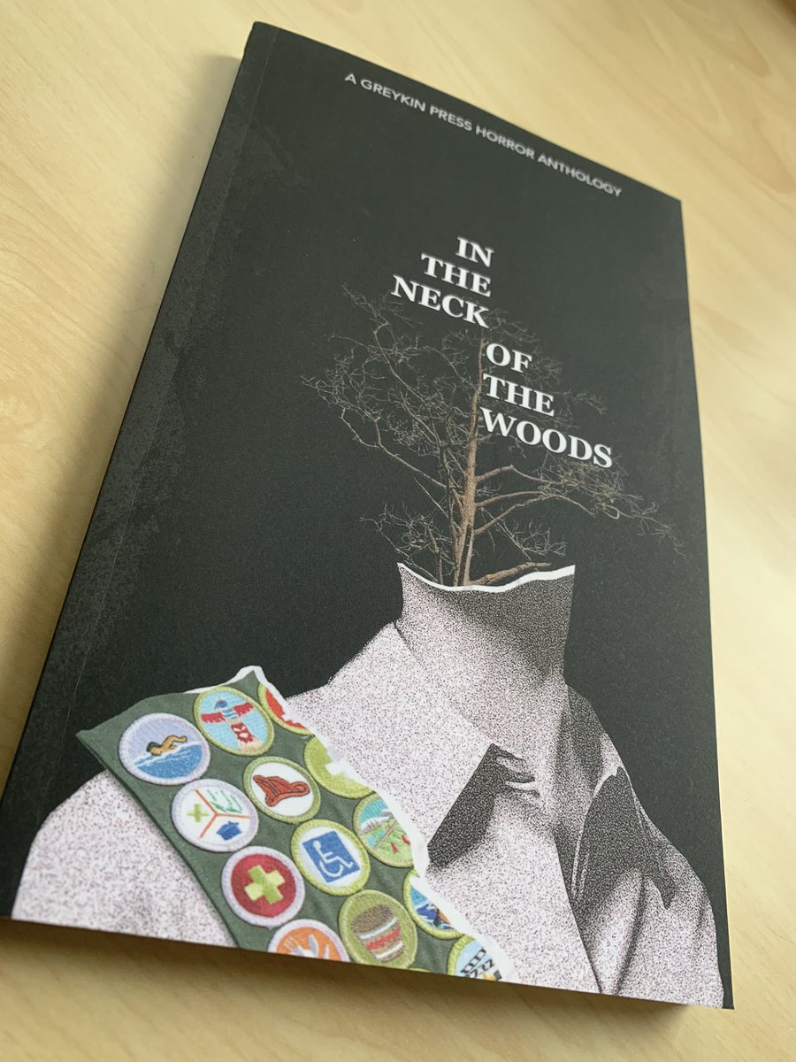 megbontra's tweet photo. The best thing came in the mail today!! It’s been such a pleasure working with @GreykinPress on this anthology. Putting a new contributor copy up on the shelf never gets old! 🖤✨🌲 https://t.co/ILmZOUDovh