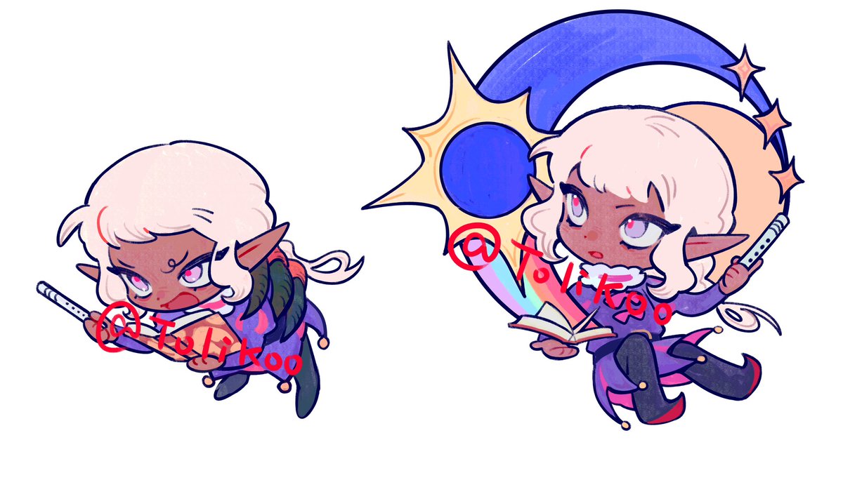 很久没画q版了但是实在想要希斯尔的钥匙扣……