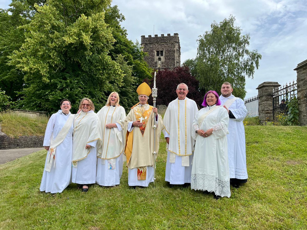 The smiles say it all! Wonderful Ordination Service at Newport Cathedral this morning!