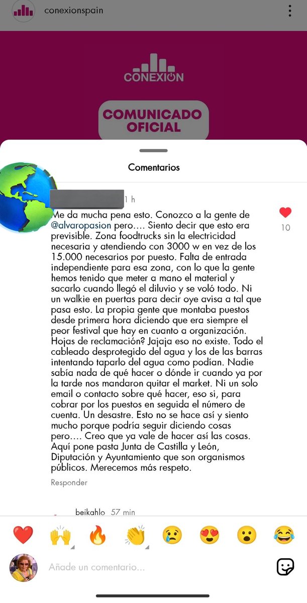 yustin's tweet photo. Es complicado meterse en el "jardín" de lo que pasó ayer en el Conexión

Pero no hacen más que llegarme mensajes privados  de gente muy preocupada

De trabajadores y eso uf, podía haber habido una desgracia. Si leéis los comentarios de Instagram hay cientos como este https://t.co/2vwOJJEzvY