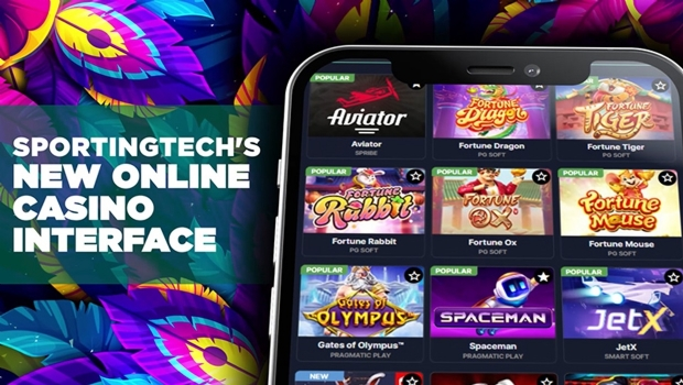 Gamblingtweetss's tweet image. Sportingtech lanzó una nueva interfaz de casino online para operadores en el mercado latinoamericano. Con un diseño moderno y navegación mejorada, la actualización facilita encontrar juegos favoritos y gestionar ofertas exclusivas. #Sportingtech #LatAm #Gambling #Casino