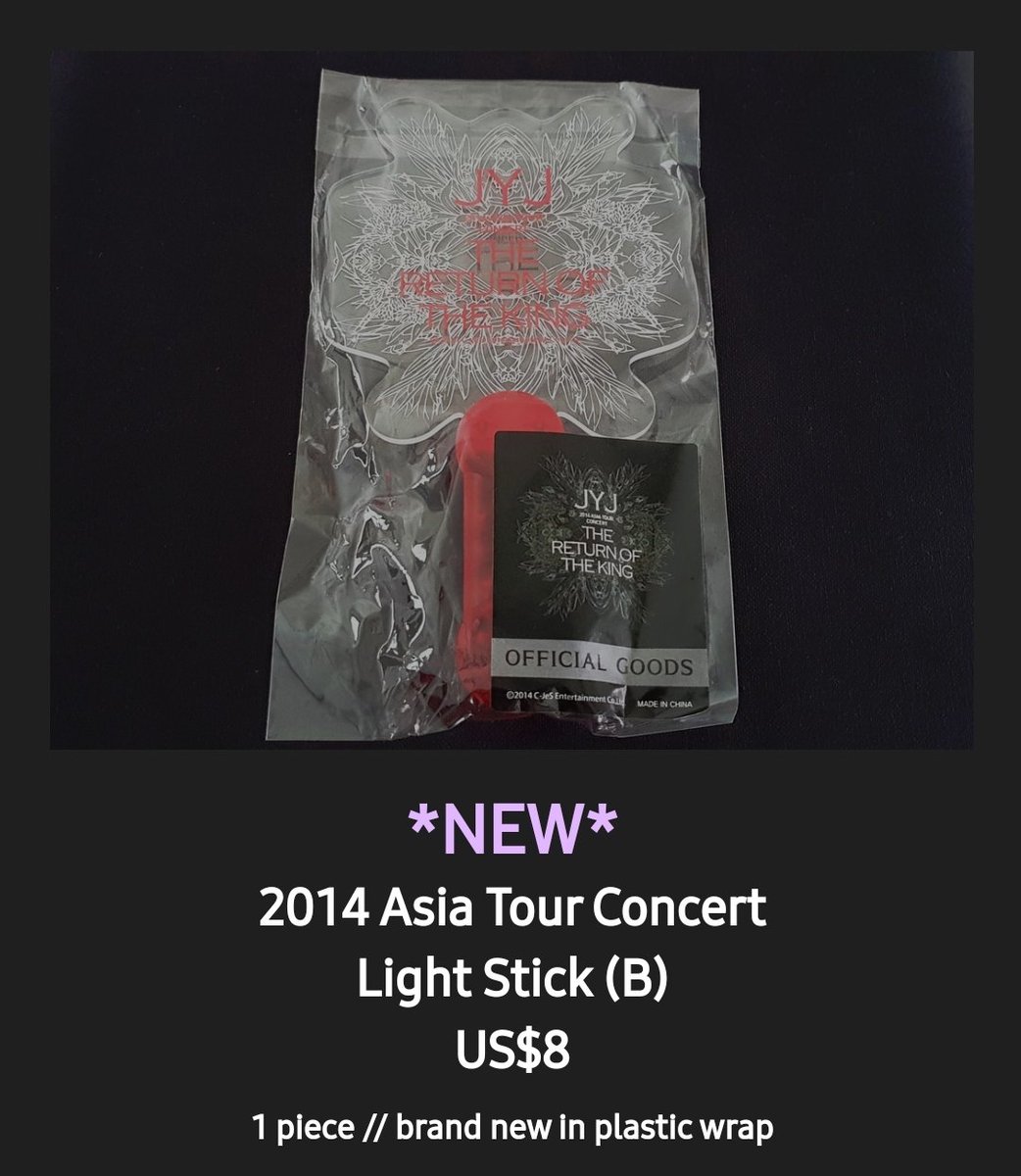 Vichellelicious's tweet photo. #JYJ
Concert goods for sale!
US$2-$10 each
https://t.co/LDbN0vXf86 https://t.co/5d9HyFku8p