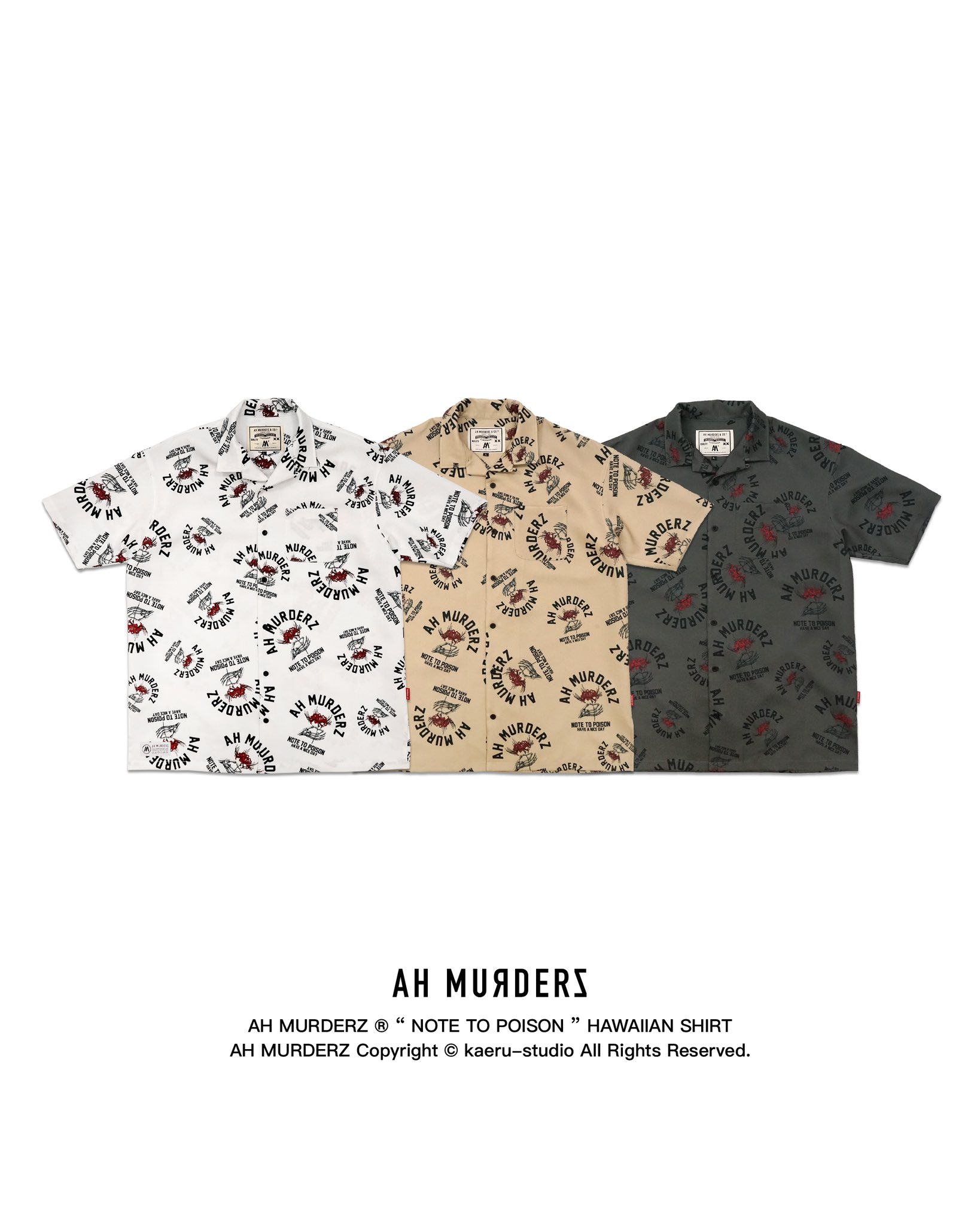 トップス AH MURDERZ\"NOTE TO POISON\" Sweat AH MURDERZ