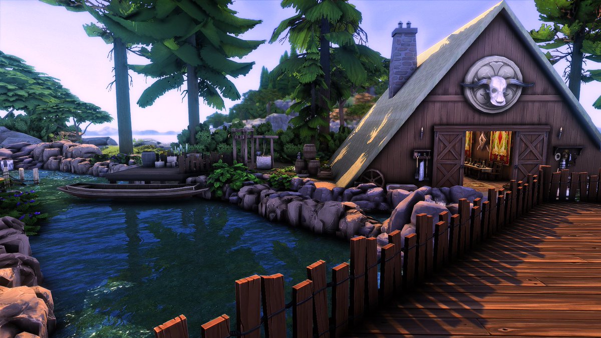 SimsParadise94's tweet photo. Nordic Village | NO CC | EA ID ParadiseBeach90
#TheSims4 
#ShowUsYourBuilds 
Speed Build link in comments https://t.co/frPZ8e97oT