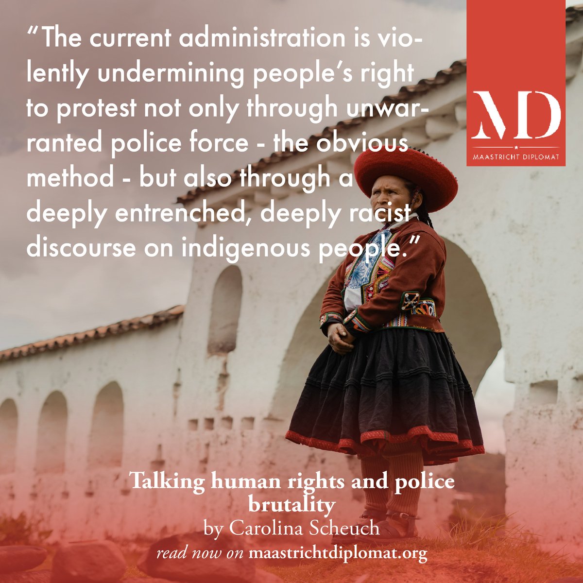 Protest is a democratic right. In Peru, principally  indigenous people become victims of violent police and state responses.  In an interview with me, Mr. Rodriguez, a volunteer lawyer illustrates the many ways in which indigenous Peruvian  protestors have been targeted...