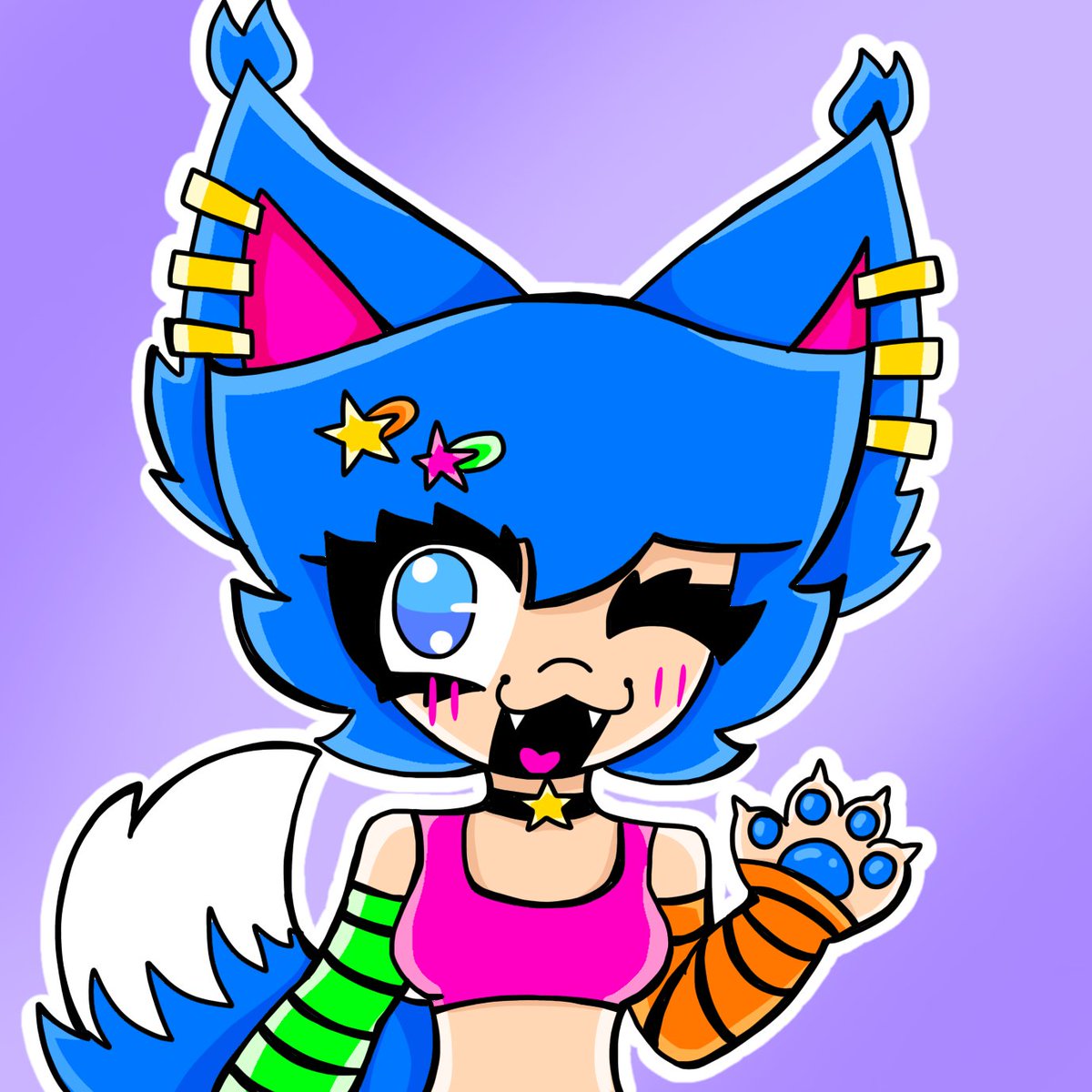 Zizthefox's tweet photo. A new pfp was loooonggg overdue 😭😭 #art #pfp #oc #furry #fursona #sona #neko #human #fox #character https://t.co/LyNac9xkzw
