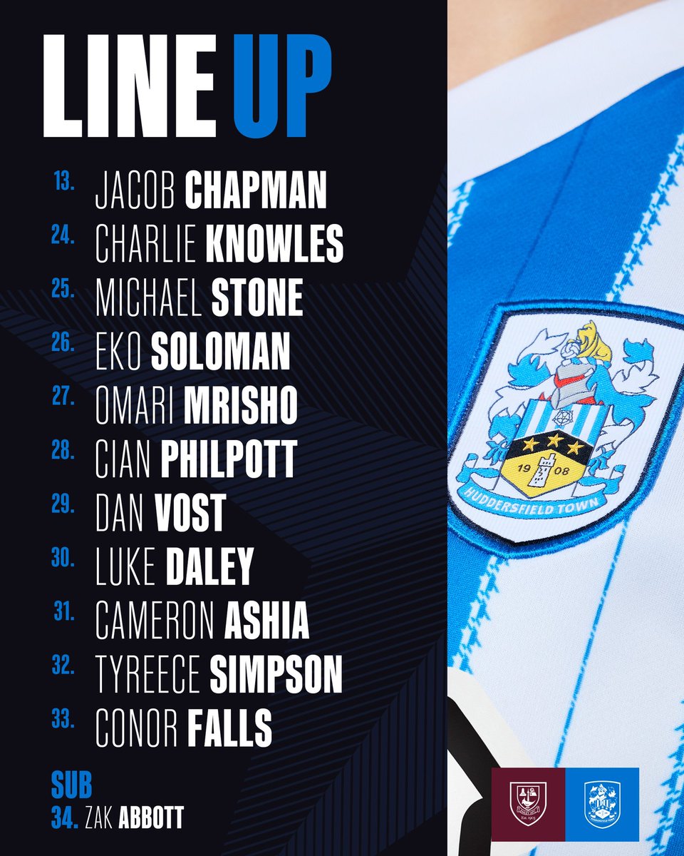 🔀 Final changes of the afternoon for Town, with our <a href="/htafcacademy/">Huddersfield Town Academy</a> B Team players stepping up in the last 30 minutes.

#htafc