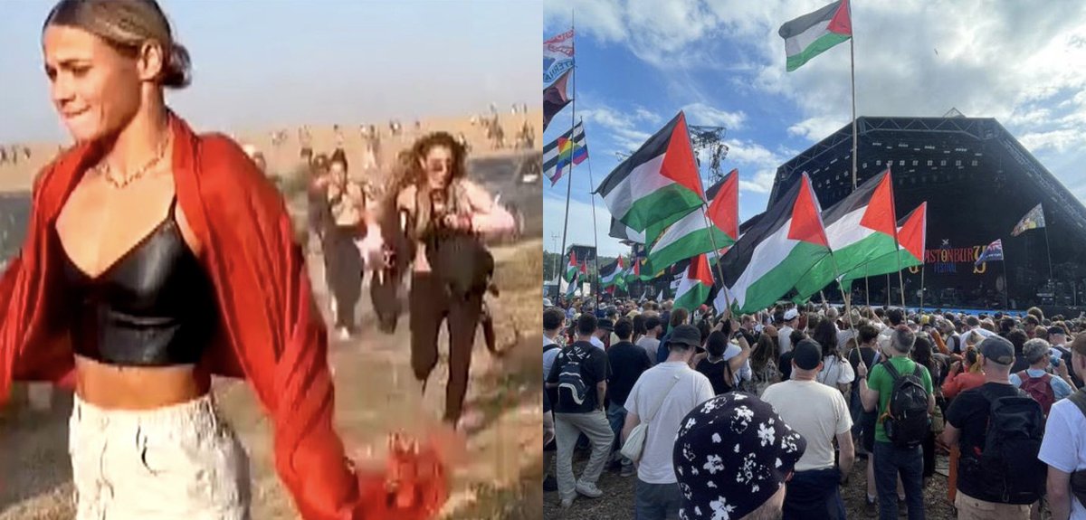The ultimate leftist middle class activity is to raise the flag of the people who massacred music festival goers, while attending a music festival.

You can't make this up.