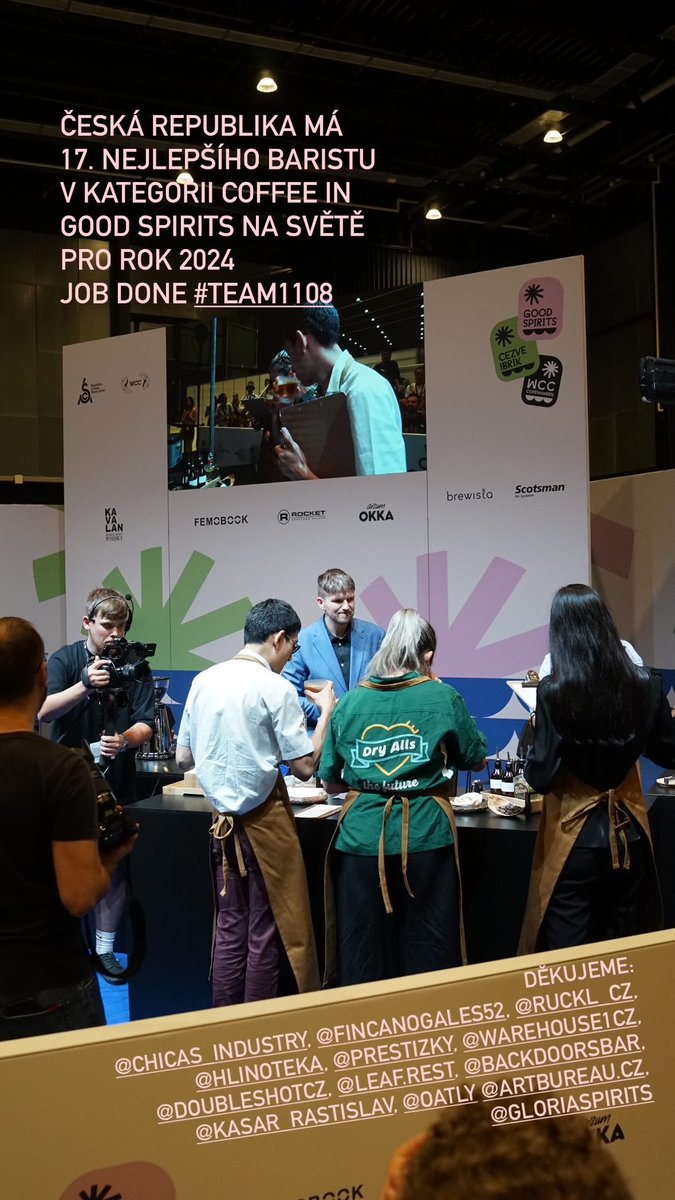 candycanecz's tweet photo. Česká republika má 17. nejlepšího baristu v kategorii Coffee in good spirits na světě pro rok 2024 🤗🥳👏 https://t.co/jcqzehenI0