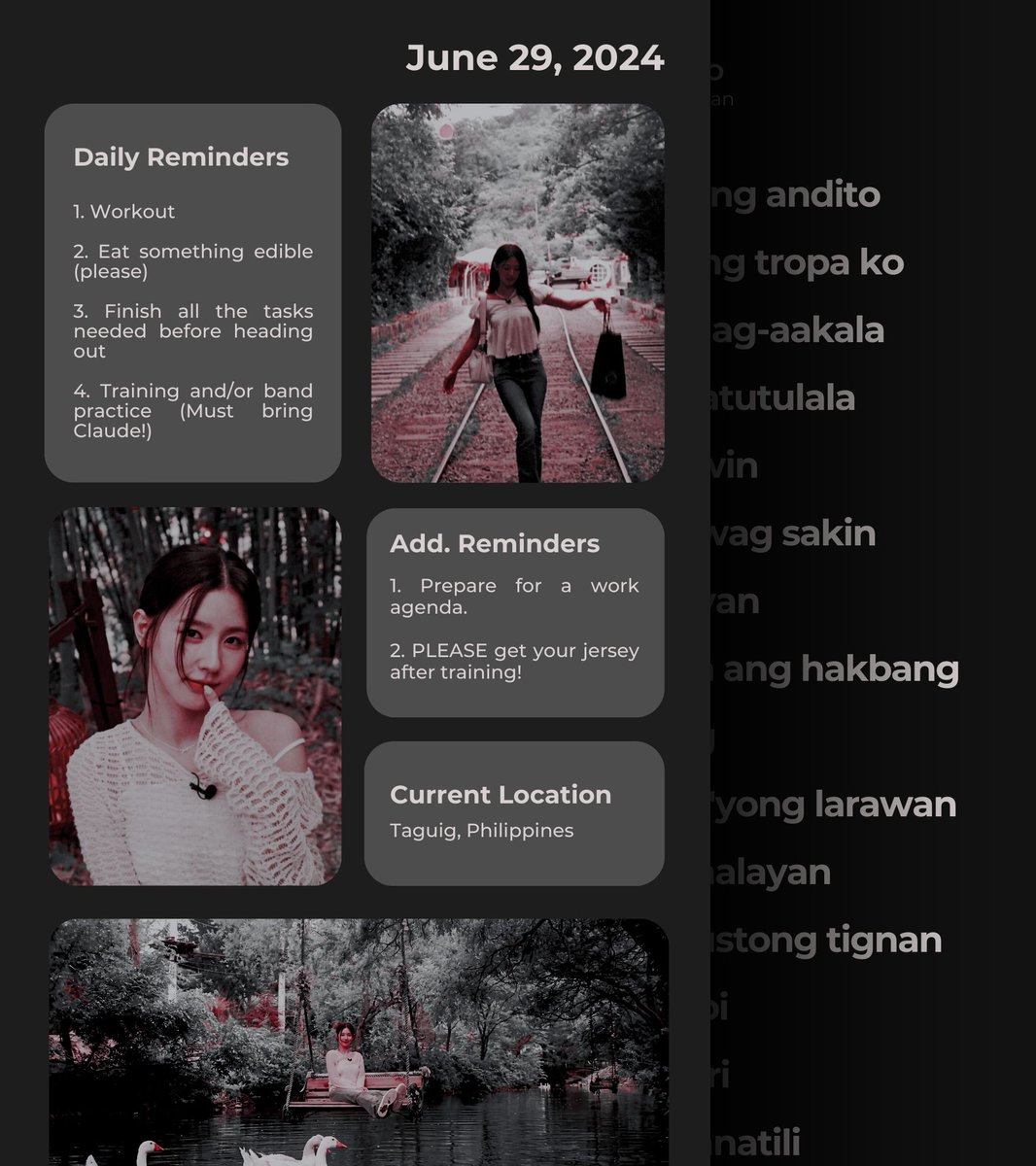 ㅤ

     𓂃 ࣪ ִֶָ 𖤓 .  𝘜𝘗𝘋𝘈𝘛𝘌 𝘍𝘙𝘖𝘔 𝗟͟𝗨͟𝗖͟𝗜͟𝗢
     0629,  Sat    ▬▭    Taguig,  PH.

ㅤ