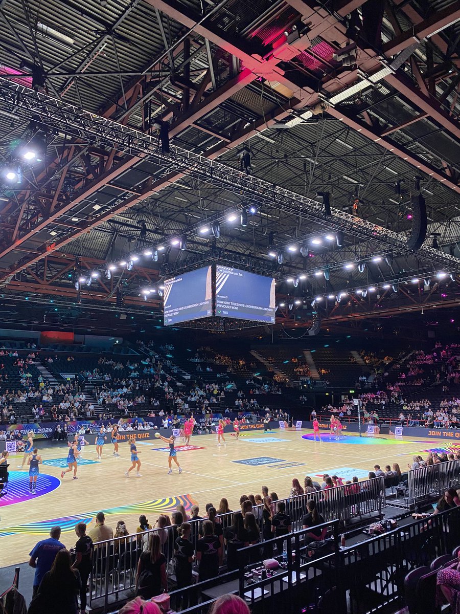 Action packed afternoon watching the netball super league finals