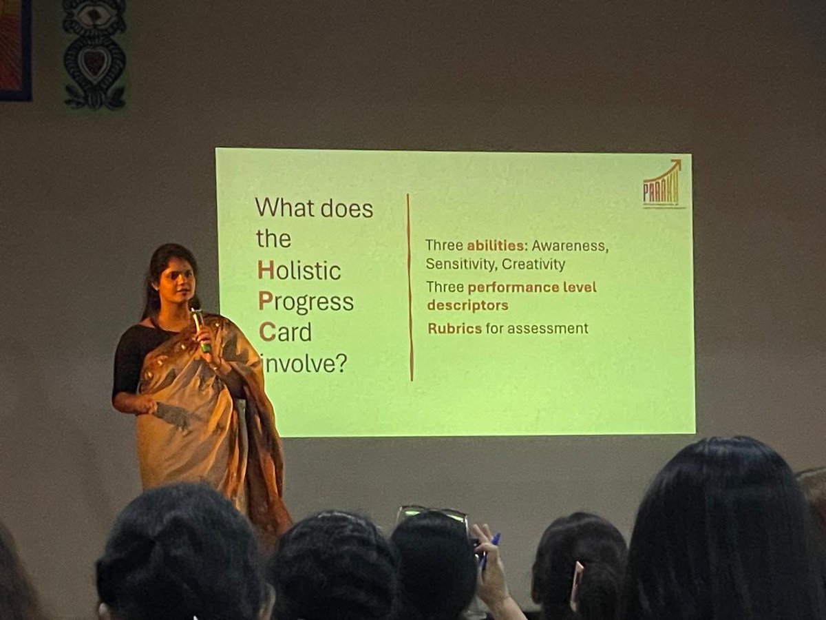 ShandilyaPooja's tweet image. Enlightening session on #HolisticProgressCard that proposes the use of integrated pedagogy to understand the developmental stages of students.Grateful to @ashokkp @y_sanjay @pntduggal for the wonderful opportunity. @anupmauppal7 @Vandana_Dua_ @ncert #Parakh @sdg4all