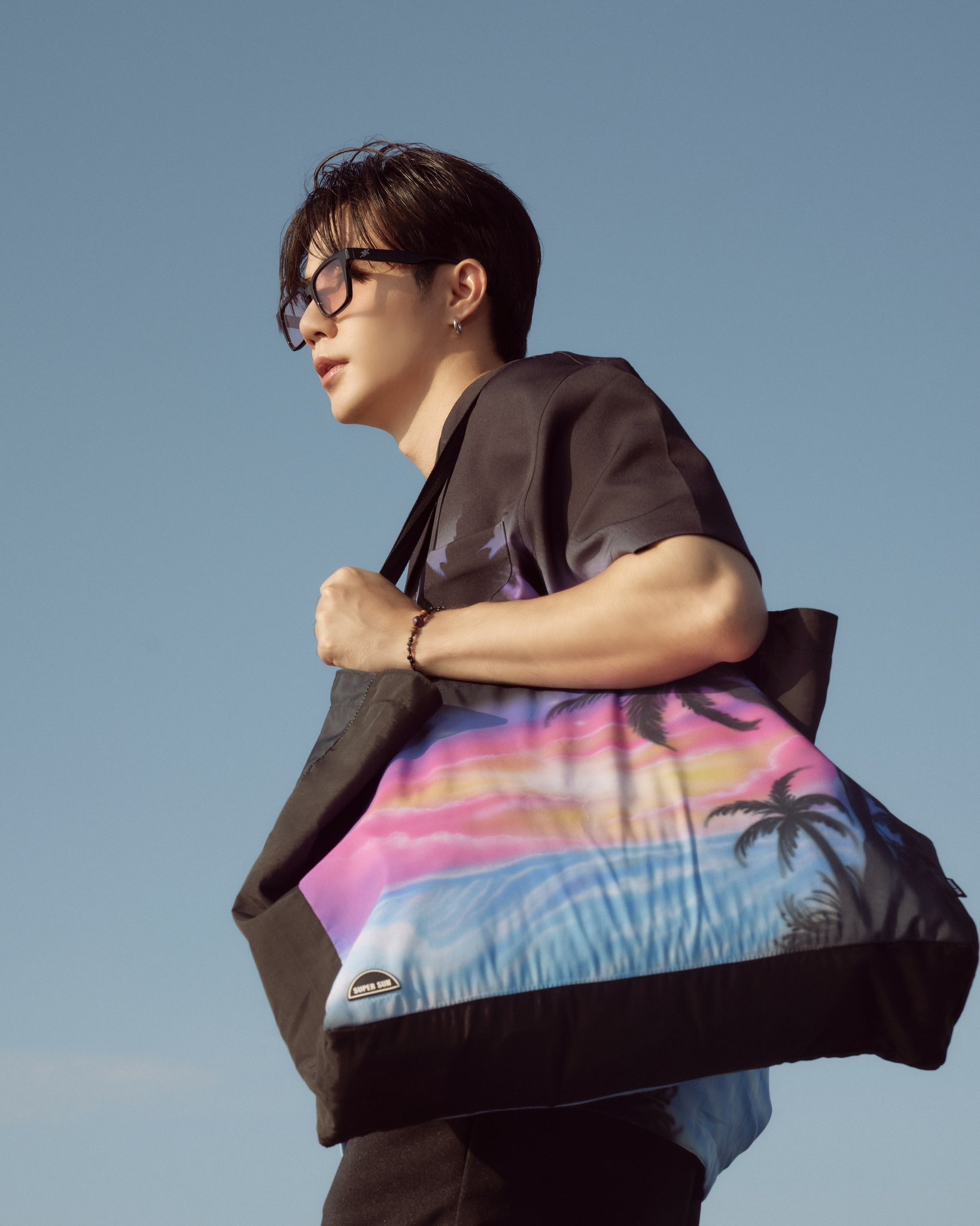 SUPER DOUBLE SUPER SUN DOUBLE DOUBLE SIDED TOTE BAG TOTE