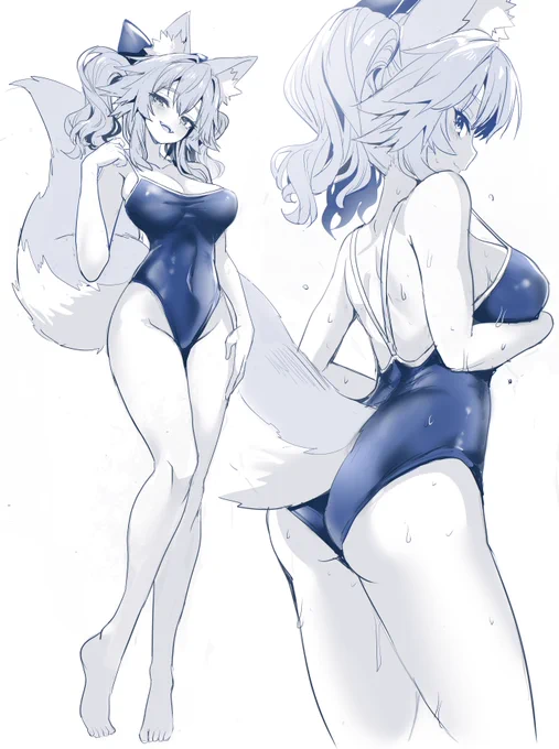 スク水キャス狐 