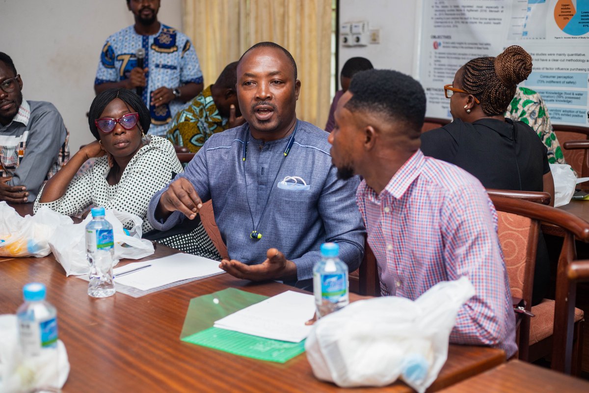 UG_urbansafe's tweet photo. The Environmental Health Officers across 29 Metropolitan, Municipal, and District Assemblies (MMDAs) in Greater Accra have benefited from a training organized by the Department of Agricultural Economics and Agribusiness as part of its UrbanSafe Project spearheaded by Dr. Abigail https://t.co/KxcHZLXdek