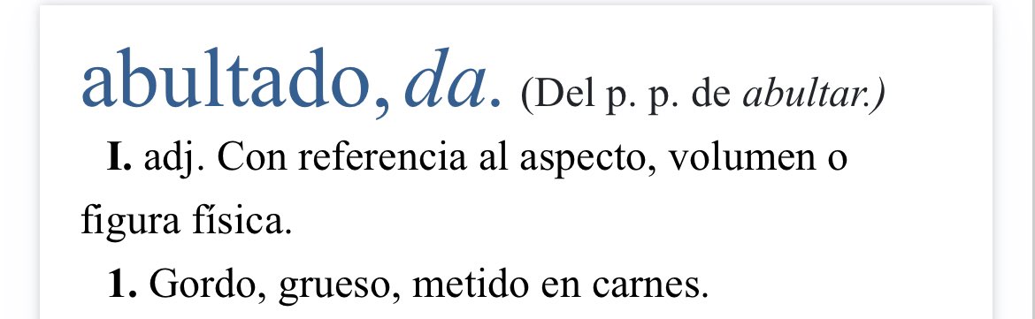 Trevolorioanto1's tweet photo. @raaulmartin041 🙋‍♂️ Buenas tardes, Raúl. Revísate el significado de abultado en el diccionario, que lo necesitas, abultado no tiene muchas acepciones, pero es importante saberlas. https://t.co/H0AnSFIsru