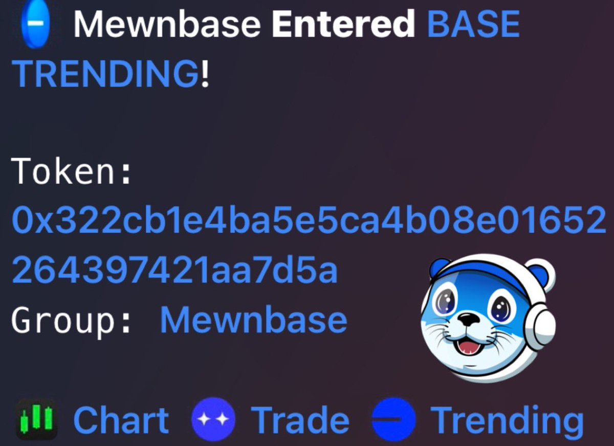 MewnbOnBase's tweet photo. GMewning Mewners! π
Last nights buy competition was a success! We reached #8 on @base #trending π
The Winner of the 150K $MEWNB Tokens had a based 463 Transactions!
Their rewards will be sent out shortly!
A big thank-you to all who participated π
#Mewnbase #Base π΅ https://t.co/0X6Pb6N5F0