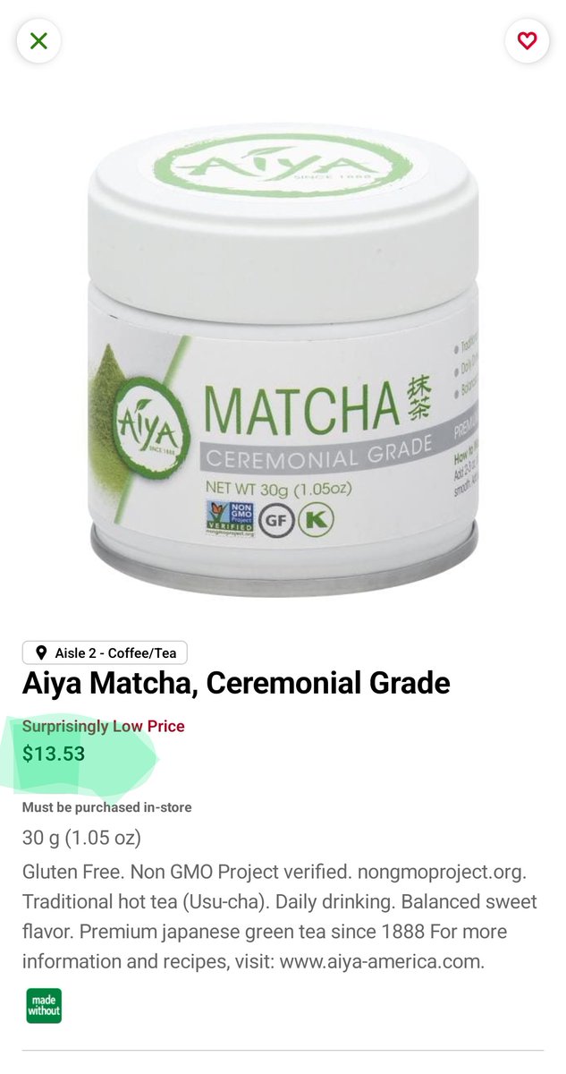 Same exact product. Same area. $13.53 at <a href="/Publix/">Publix</a> . $32 at <a href="/WholeFoods/">Whole Foods Market</a> 
What the heck Whole Foods?