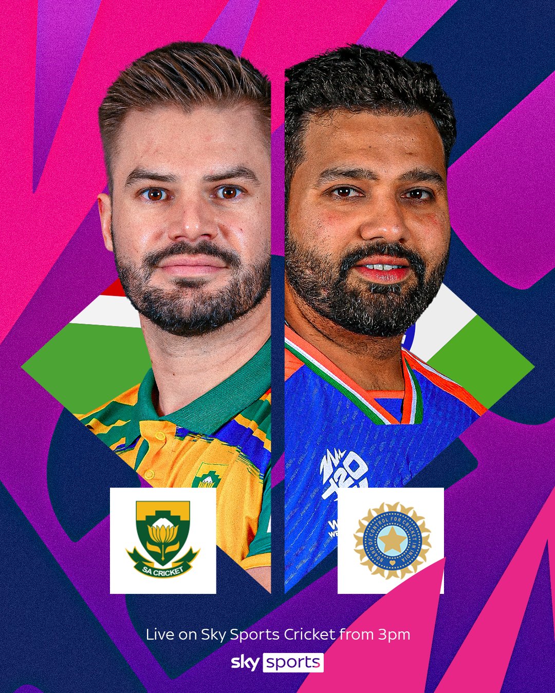 Sky Sports Cricket on X The T20 World Cup final is HERE. South Africa face India in Barbados Coverage starts at 3pm on Sky Sports Main Event and Sky Sports Cricket