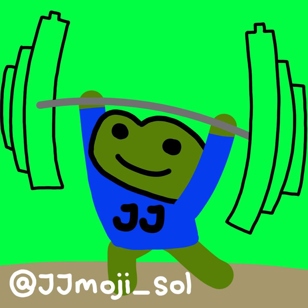 At $JJ we lift Heavy! 
No Pain no Gain! 

#cryptogym #memecoinfuture #CommunityBuilding