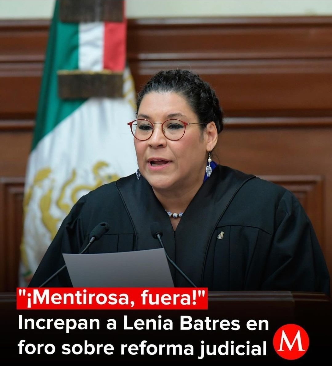 HectorParraRgz's tweet photo. Ministra @LeniaBatres inútil, ignorante, populista y provocadora. Enviada de @lopezobrador_ que llegó a la @SCJN a destruir y dividir. Es una vergüenza como impartidora de justicia. https://t.co/BbbAKzIwn6