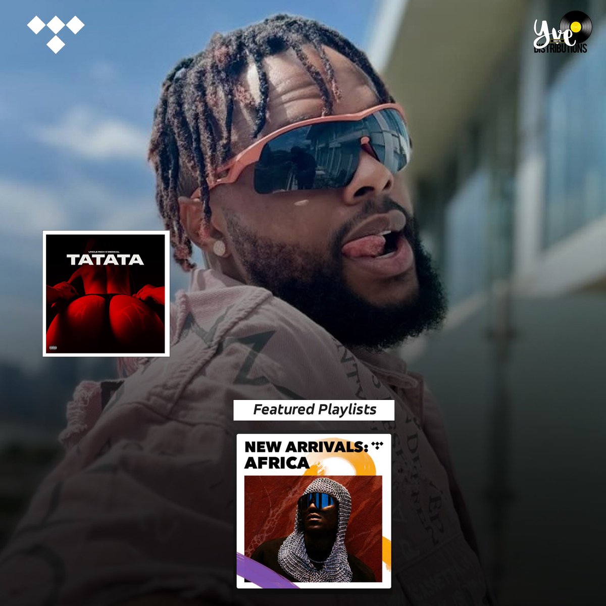 Yve Digital Distro (@yvedigital) on Twitter photo New music out from <a href="/unclerichmusic/">Uncle Rich</a> available on all music streaming platforms. Thanks to @boomplaymusic , <a href="/amazonmusic/">Amazon Music</a> & @tidal for playlisting “Tatata” by Uncle Rich.
#NewMusic
#Yve💽 New music out from <a href="/unclerichmusic/">Uncle Rich</a> available on all music streaming platforms. Thanks to @boomplaymusic , <a href="/amazonmusic/">Amazon Music</a> & @tidal for playlisting “Tatata” by Uncle Rich.
#NewMusic
#Yve💽