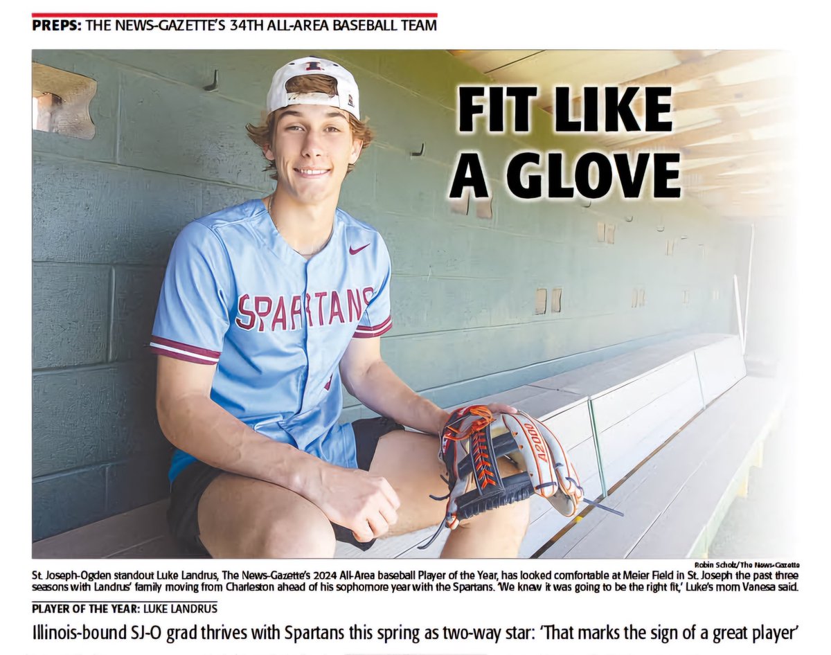 Zach Piatt (@zachpiatt13) on Twitter photo Congrats to our All-Area Baseball Player of the Year, <a href="/SJOBaseball/">SJO Spartan Baseball</a>'s Luke Landrus. You can read more about him, Coach of the Year Chris Jones of <a href="/MontiSagesBSB/">Sages Baseball</a> and the rest of our All-Area team members at news-gazette.com. Congrats to our All-Area Baseball Player of the Year, <a href="/SJOBaseball/">SJO Spartan Baseball</a>'s Luke Landrus. You can read more about him, Coach of the Year Chris Jones of <a href="/MontiSagesBSB/">Sages Baseball</a> and the rest of our All-Area team members at news-gazette.com.