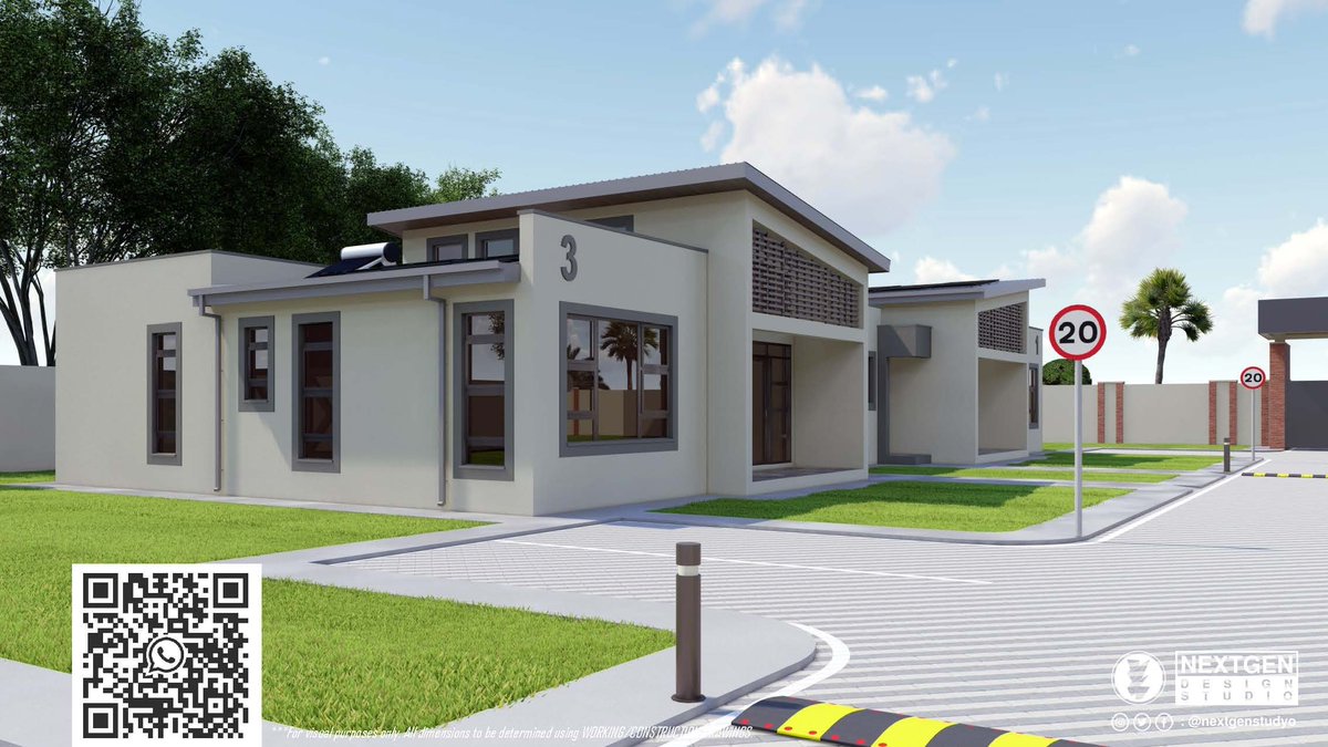 𝗖𝗟𝗨𝗦𝗧𝗘𝗥 𝗗𝗘𝗦𝗜𝗚𝗡
📍Hatfield
We present to you our office's 2nd cluster design currently under construction.
Each unit consists of 3Bedrooms
Open plan Dining, Lounge &amp; Kitchen.
Main bed with en-suite &amp; a common bath
3D Images by : <a href="/georgemusosa/">Nyika</a> 
#NextGenDesignStudio