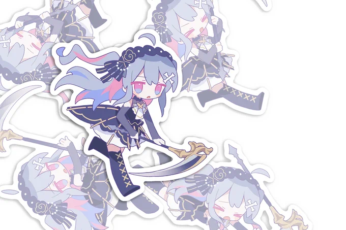 終末むくろちゃん(  )OPのイラストを描きました 