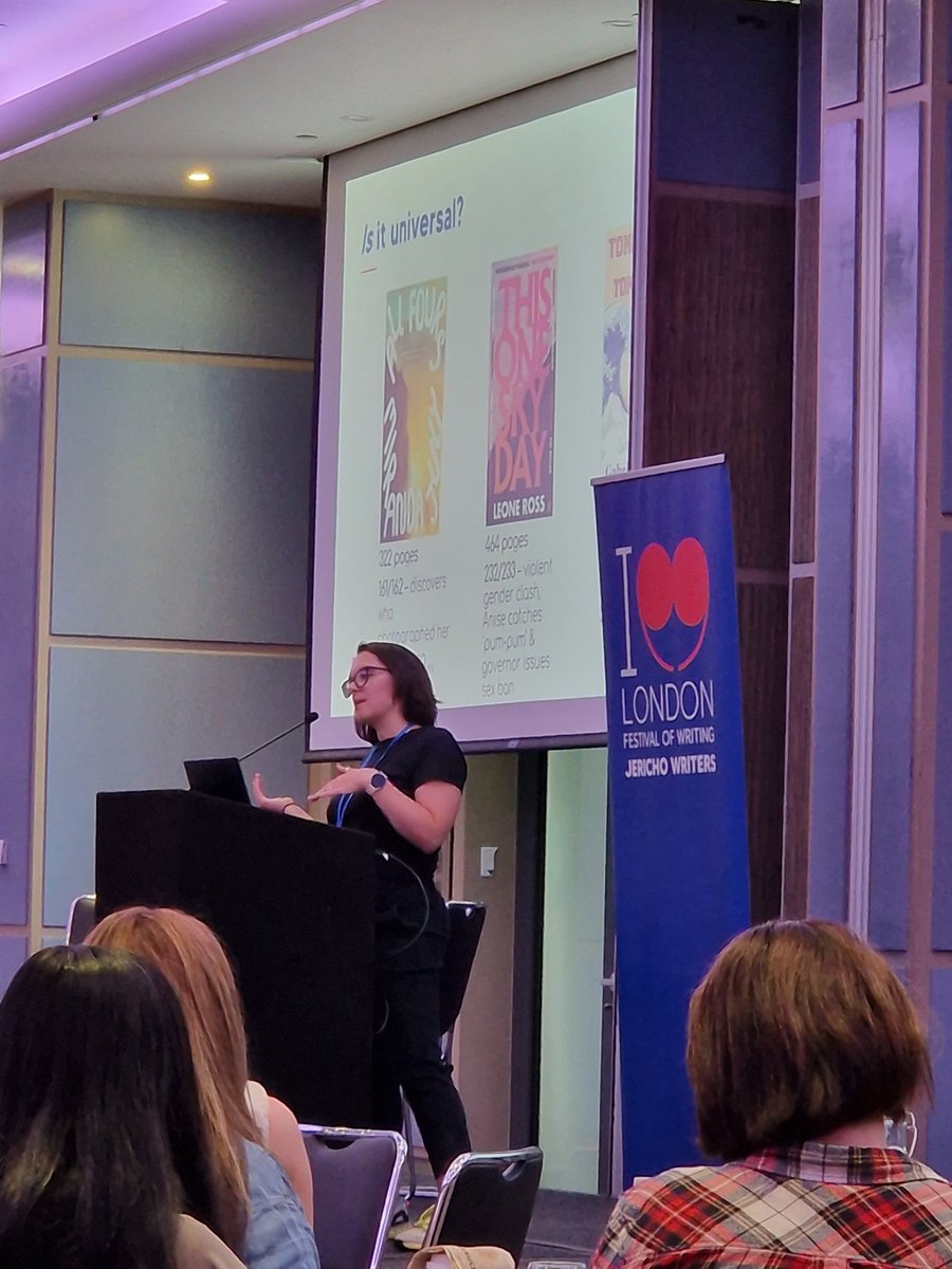 Plot at the Midpoint by @byTashB 

The Midpoint marks: 

• a major turning point 
• a point of no return 
• demand a change of tactics from the protagonist

Thanks Natasha Bell! The Midpoint of a plot deconstructed with absolute mastery at #LFOW24 @jerichowrit