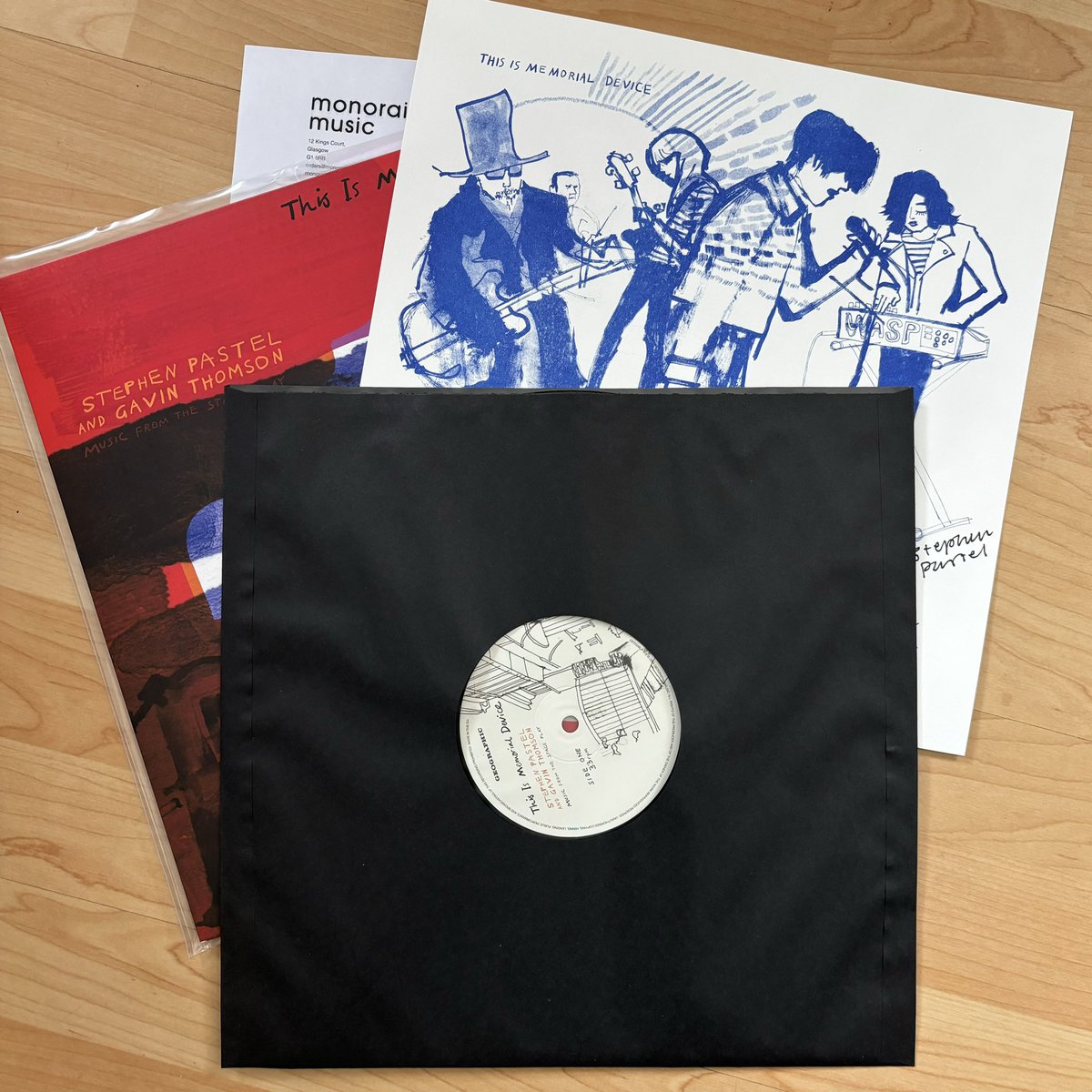 Been a while since I posted any new vinyl, but this one needs sharing. The “This Is Memorial Device” soundtrack transfixed me when I saw the play, and it arrived yesterday.  Outstanding. 
<a href="/memorialdevice/">Memorial Device</a> <a href="/reversediorama/">David Keenan</a> <a href="/geographicmusic/">geographic music</a> <a href="/pastels_the/">the pastels</a> @GrahamEatough