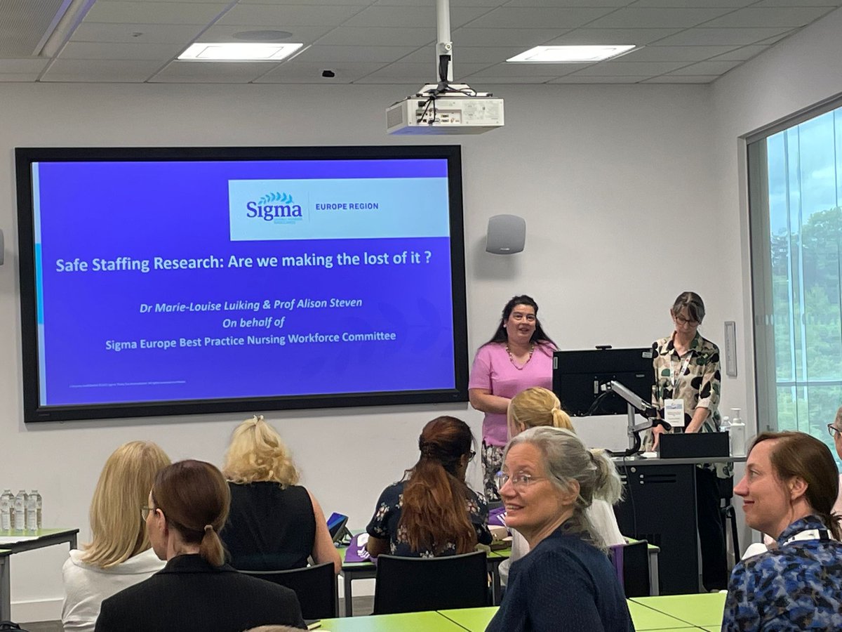 Sigma European Region (@regionsigma) on Twitter photo #SigmaERC2024 with the eminent @alisonsteven3 & <a href="/MarieLouiseLui1/">Dr Marie-Louise Luiking RN</a>-presenting on an important topic of Safe nurse staffing issues. Ps <a href="/workforcesoton/">Peter Griffiths</a> <a href="/RCNResForum/">RCN Research Forum</a> <a href="/KateF224/">Kate Frazer</a> <a href="/milkozanini/">Milko Patrick Zanini</a> <a href="/marco_tomietto/">Marco Tomietto</a> <a href="/annemarieraffer/">anne marie rafferty</a> <a href="/SigmaNursing/">Sigma Nursing</a> #SigmaERC2024 with the eminent @alisonsteven3 & <a href="/MarieLouiseLui1/">Dr Marie-Louise Luiking RN</a>-presenting on an important topic of Safe nurse staffing issues. Ps <a href="/workforcesoton/">Peter Griffiths</a> <a href="/RCNResForum/">RCN Research Forum</a> <a href="/KateF224/">Kate Frazer</a> <a href="/milkozanini/">Milko Patrick Zanini</a> <a href="/marco_tomietto/">Marco Tomietto</a> <a href="/annemarieraffer/">anne marie rafferty</a> <a href="/SigmaNursing/">Sigma Nursing</a>