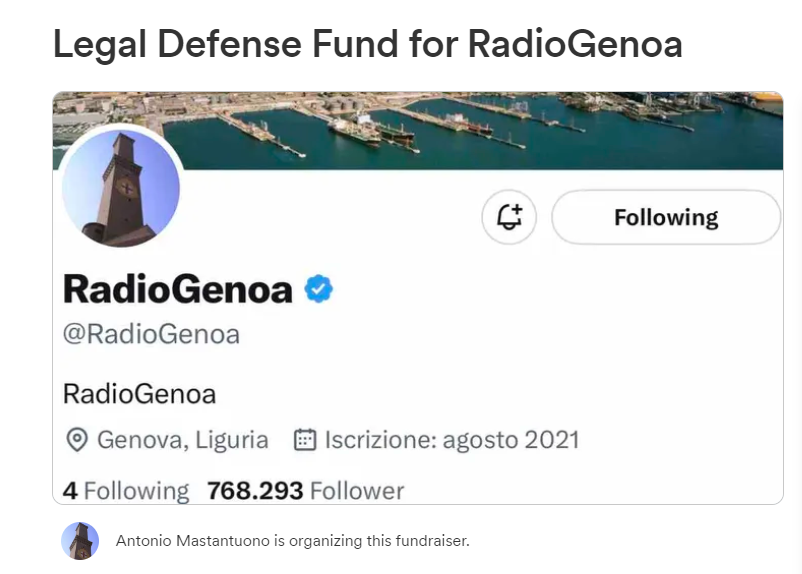 As many of you have noticed, <a href="/RadioGenoa/">RadioGenoa</a> has been silent since June 11th. His house was raided by the police on June 13th. They took his phone, iPad, access to his X acct and email acct.  

Antonio Mastantuono was doxxed by left wing media on Dutch TV in May. Since them, many