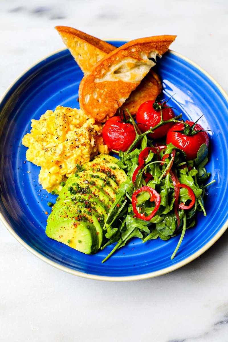 mattadler81's tweet photo. The Caffe Morini breakfast bowl with scrambled eggs, avocado, roasted tomatoes, dressed arugula and toast. 

Inside Cucina Morini 10-3 Saturday and Sunday. 

901 4th st NW https://t.co/cA8IJWmGI4
