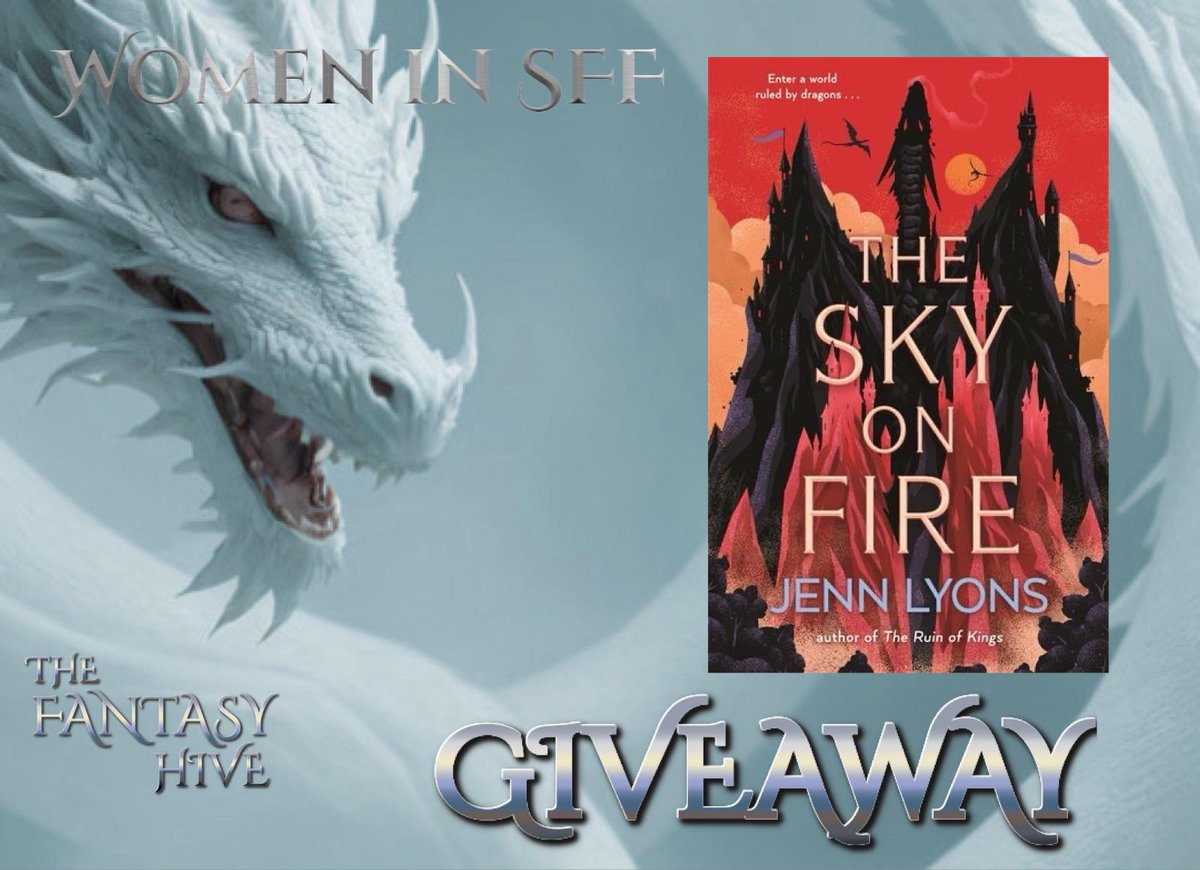 To begin our #WomeninSFF month, we have partnered with <a href="/UKTor/">Tor Books UK</a> to bring you a GIVEAWAY for a hardback copy of THE SKY ON FIRE by @jennlyonsauthor!

To enter:
Follow us &amp; Jenn &amp; RT this tweet only

Rules:
UK &amp; Ireland entries only due to shipping restrictions.

Ends:
9th July!
