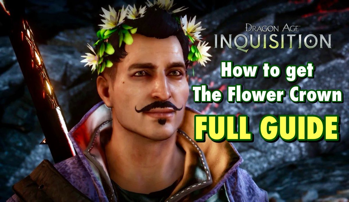 unifadewalker's tweet photo. Last night I showed my Twitch chat how to get the flower crown in Dragon Age Inquisition and now, I’ll show you on YouTube! Watch here - HOW TO GET THE FLOWER CROWN IN DRAGON AGE INQUISITION FULL GUIDE
https://t.co/oed7pQGRtX https://t.co/D2ULoWgkrp