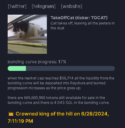 TOCATSOL's tweet photo. DEX PAID: https://t.co/PHND4TlGym
GAME PAID: https://t.co/8h6Kga5kBv
King Of Hill!
Goal is to work on marketing then reach ray. In the VC all day working to revive and keep my promise of my first project.
CA: DibPAywTFxzfyY1x91rVWwAekKSXpb52NiKkCtDCpump https://t.co/nkD81JvumS